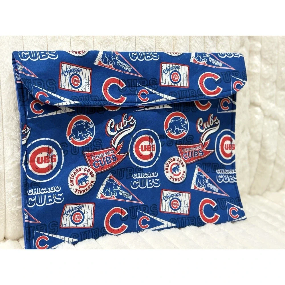 Handmade Chicago Cubs Padded Organizer Pouch